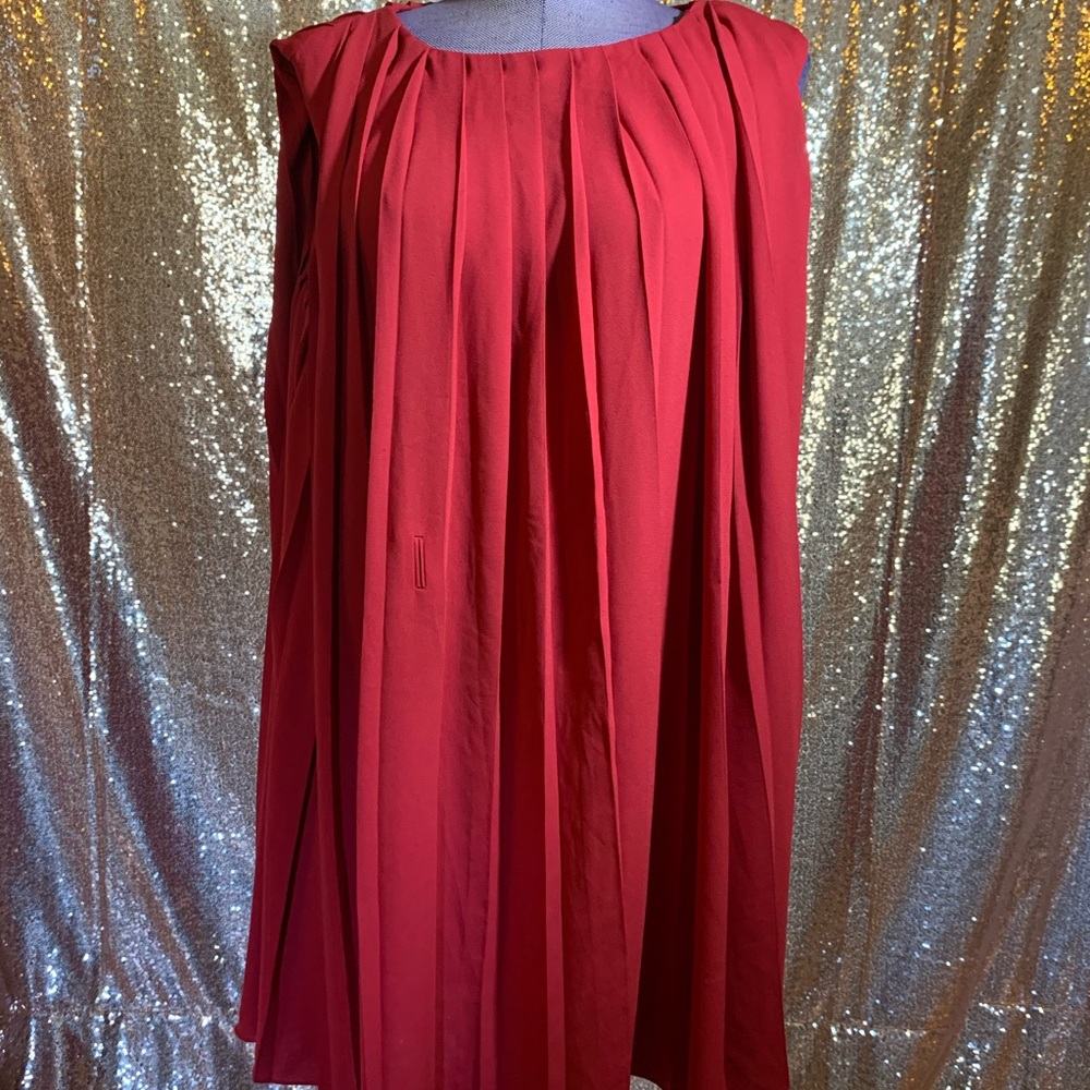 Rachel by Rachel Roy Red Shift Dress Size XL
